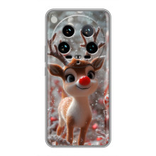 Яркий чехол для Xiaomi 14 Ultra с Зимними Оленятами