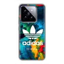 Чохли Адидас для Xiaomi 14 (AlphaPrint) (Яскравий Адідас)