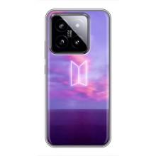 Чехлы BTS для Xiaomi 14 (AlphaPrint) – BTS логотип