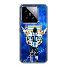 Чехлы для Xiaomi 14 (Leo чемпион) (AlphaPrint) (Месси сборная)