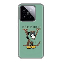 Чехлы Луи Витон для Xiaomi 14 (AlphaPrint - LOUIS VUITTON) (Микки Маус LV)