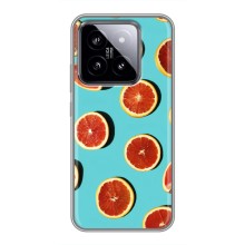 Чехлы с Фруктами для Xiaomi 14 (VPrint) (Грейпфрут)