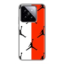 Чехлы для Xiaomi 14 - с картинкой JORDAN (AlphaPrint) (Лого Джордан)