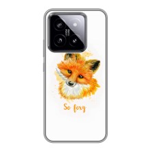 Чехлы с картинкой Лисички для Xiaomi 14 (VPrint) (Девочка Лиса)