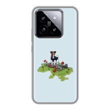 Чехлы с картинкой собаки Патрон для Xiaomi 14 (AlphaPrint) (Сапер Пес)