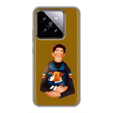 Чехлы с картинкой собаки Патрон для Xiaomi 14 (AlphaPrint) (ЗСУ Патрон)