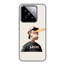 Чехлы с Обезьянами NFT для Xiaomi 14 (AlphaPrint) (обезьяна NFT в очках)