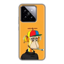 Чехлы с Обезьянами NFT для Xiaomi 14 (AlphaPrint) (Скучающая Обезьяна NFT)