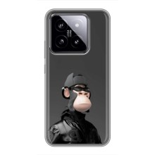 Чехлы с Обезьянами NFT для Xiaomi 14 (AlphaPrint) (стильная обезьяна NFT)