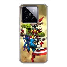 Чохол МАРВЕЛ для Ксяомі 14 (AlphaPrint) – Герої Марвел