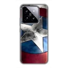 Чохол МАРВЕЛ для Ксяомі 14 (AlphaPrint) – Щит Капітана Америки