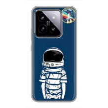 Чехол NASA для Xiaomi 14 (AlphaPrint) (Мальчик в шлеме)