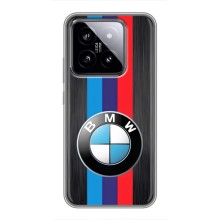 Чехол для Сяоми 14 - с принтом БМВ (AlphaPrint) (Лого BMW)
