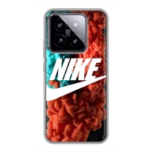 Чехол для Xiaomi 14 - с принтом Найк (AlphaPrint) (Дымчатый найк)