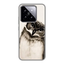 Чохол з пташками на Xiaomi 14 (VPrint) (Сова)