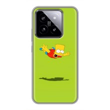 Чехол с Симпсонами для Xiaomi 14 (VPrint) (Барт Симпсон)
