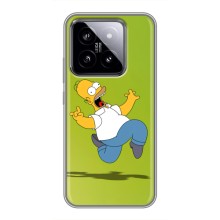 Чехол с Симпсонами для Xiaomi 14 (VPrint) (Гомер Симпсон)