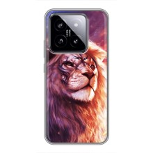 Чехол со Львом для Xiaomi 14 (VPrint) (Красочный Лев)
