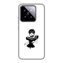 Чехлы Венсдей на Xiaomi 14 Уэнсдей (AlphaPrint) (танец Уэнздей)