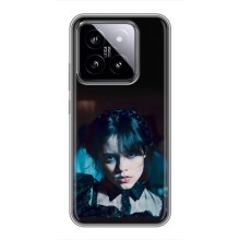 Чехлы Венсдей на Xiaomi 14 Уэнсдей (AlphaPrint) (взгляд Уэнздей)