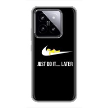 Чехол с логотипом Найк на Xiaomi 14 – Nike just do it