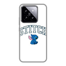 Чохол з принтом Стіч на Xiaomi 14 – Стіч лого