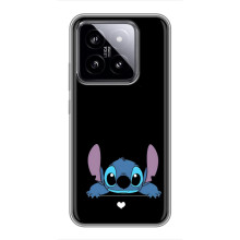 Чохол з принтом Стіч на Xiaomi 14 – Стіч на чорному