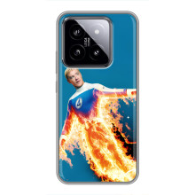 Чехол с принтом Фантастическая четверка для Xiaomi 14 – Человек-Факел