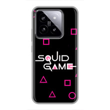 Чехол Гра в кальмара для Xiaomi 14 – Логотип игры кальмара