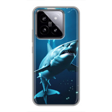 Чехол с картинкой «Хищники» для Xiaomi 14 – Акула