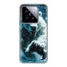 Чехол с картинкой «Хищники» для Xiaomi 14 – Медведь