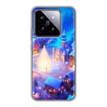 Рождественские Чехлы для Xiaomi 14 (VPrint) (Рождественский город)