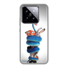 Силиконовый чехол с принтом Зоотрополіс для Xiaomi 14 – Змея Зоо