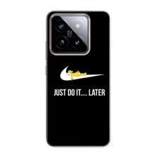 Силиконовый Чехол на Xiaomi 14 с картинкой Nike (Later)
