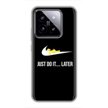 Силиконовый Чехол на Xiaomi 14 с картинкой Nike (Later)