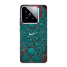 Силиконовый Чехол на Xiaomi 14 с картинкой Nike (Найк зеленый)