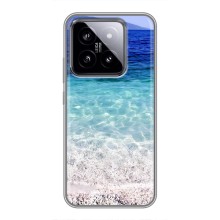 Силиконовый чехол с КАРТИНКАМИ лето для Xiaomi 14 (AlphaPrint) (Море)
