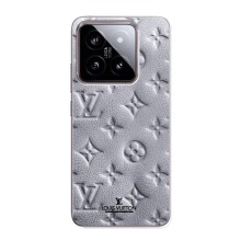Текстурный Чехол Louis Vuitton для Сяоми 14 – Белый ЛВ