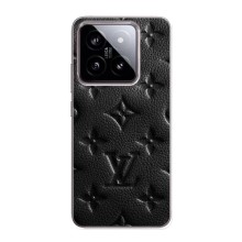 Текстурный Чехол Louis Vuitton для Сяоми 14 (Черный ЛВ)
