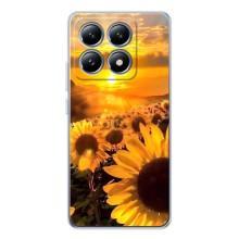 Чохол з Квітами для Xiaomi 14T Pro (поле соняшників)