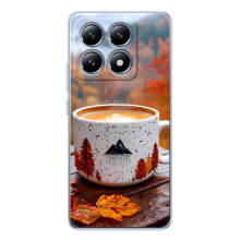 Чехол с уникальным дизайном «Осень с кофе» для Xiaomi 14T Pro – Кофе на природе