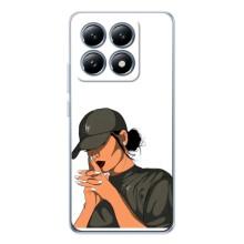 Силіконовый Чохол на Xiaomi 14T Pro з картинкой Модных девушек – У зеленому