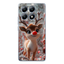 Яркий чехол для Xiaomi 14T Pro с Зимними Оленятами