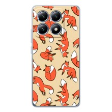 Чехлы с картинкой Лисички для Xiaomi 14T (VPrint) (Лисички)