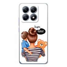 Чехол с печатью для Xiaomi 14T - (Мама с ребенком) (AlphaPrint) (Мама с сыном)