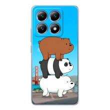 Чехлы с Пандами на Xiaomi 14T – Друзья