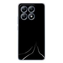 Чехол с картинками на черном фоне для Xiaomi 14T – Дорога