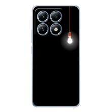 Чехол с картинками на черном фоне для Xiaomi 14T – Лампочка