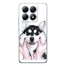 Бампер для Xiaomi 14T с картинкой "Песики" (Собака Хаски)