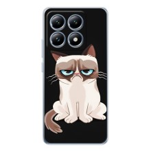 Чехол с принтом для Xiaomi 14T (AlphaPrint) Модные коты (Грустный кот)